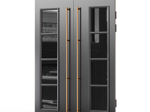 Modern entrance door03 Modelo 3D
