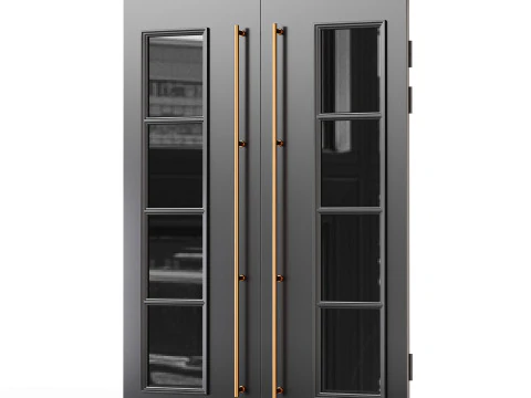 Modern entrance door03 3D Model