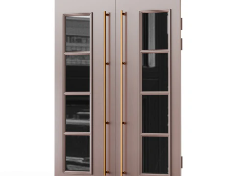 Modern entrance door03 3D Model