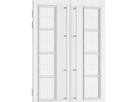 Modern entrance door03 3D Model
