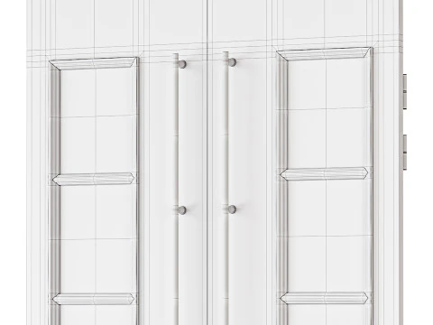 Modern entrance door03 3D Model