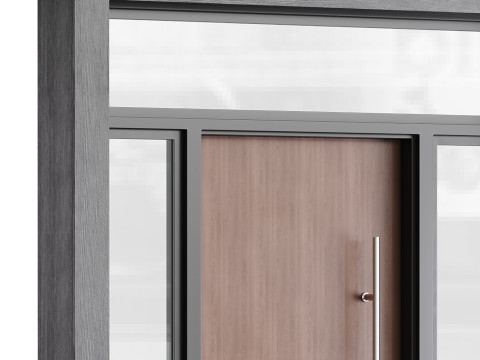Modern entrance door 04 Modèle 3D