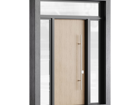 Modern entrance door 04 Modèle 3D