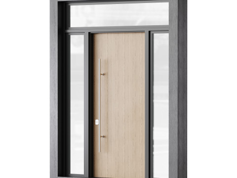 Modern entrance door 04 Modèle 3D