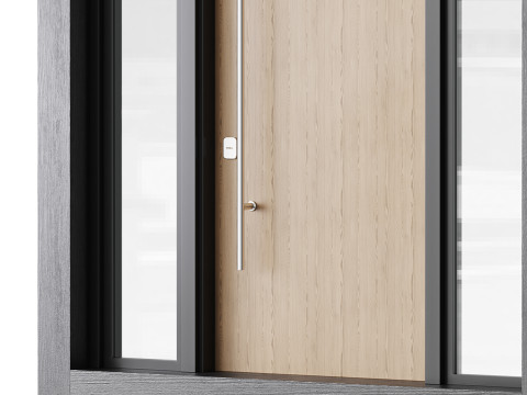 Modern entrance door 04 Modèle 3D