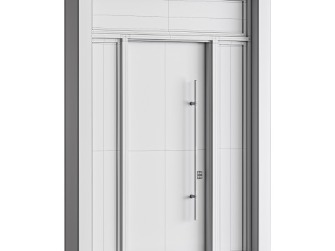 Modern entrance door 04 Modèle 3D