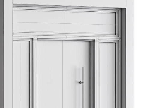 Modern entrance door 04 Modèle 3D