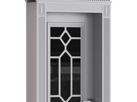 Modern entrance door 09 3D Model