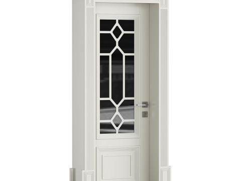 Modern entrance door 09 3D Model
