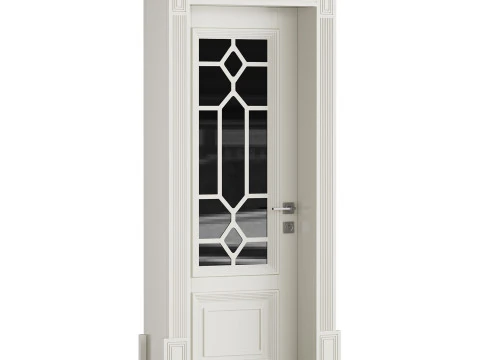 Modern entrance door 09 3D Model
