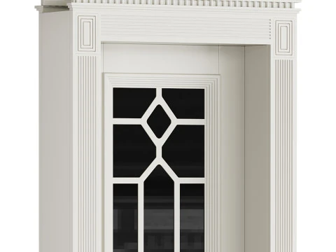 Modern entrance door 09 3D Model