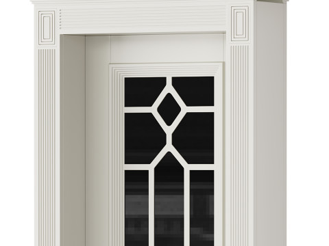 Modern entrance door 09 3D Model