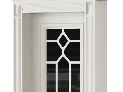 Modern entrance door 09 3D Model
