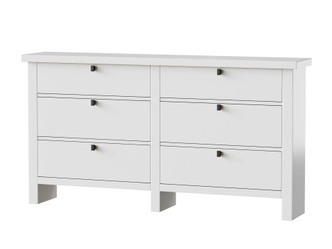 Modern Farmhouse 6-Drawer Dresser 3D-Modell