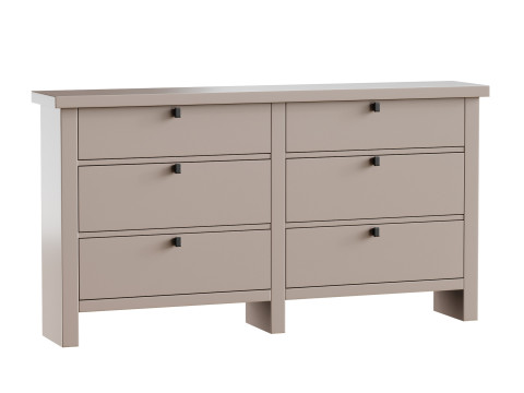 Modern Farmhouse 6-Drawer Dresser 3D-Modell