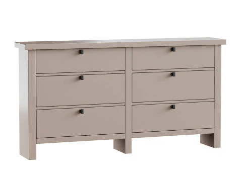 Комод в современном фермерском доме с 6 ящиками 3D Модель