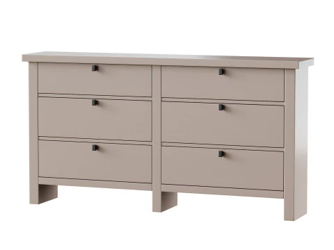 Комод в современном фермерском доме с 6 ящиками 3D Модель