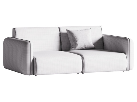 Modern Single Brown Sofa 3Dモデル