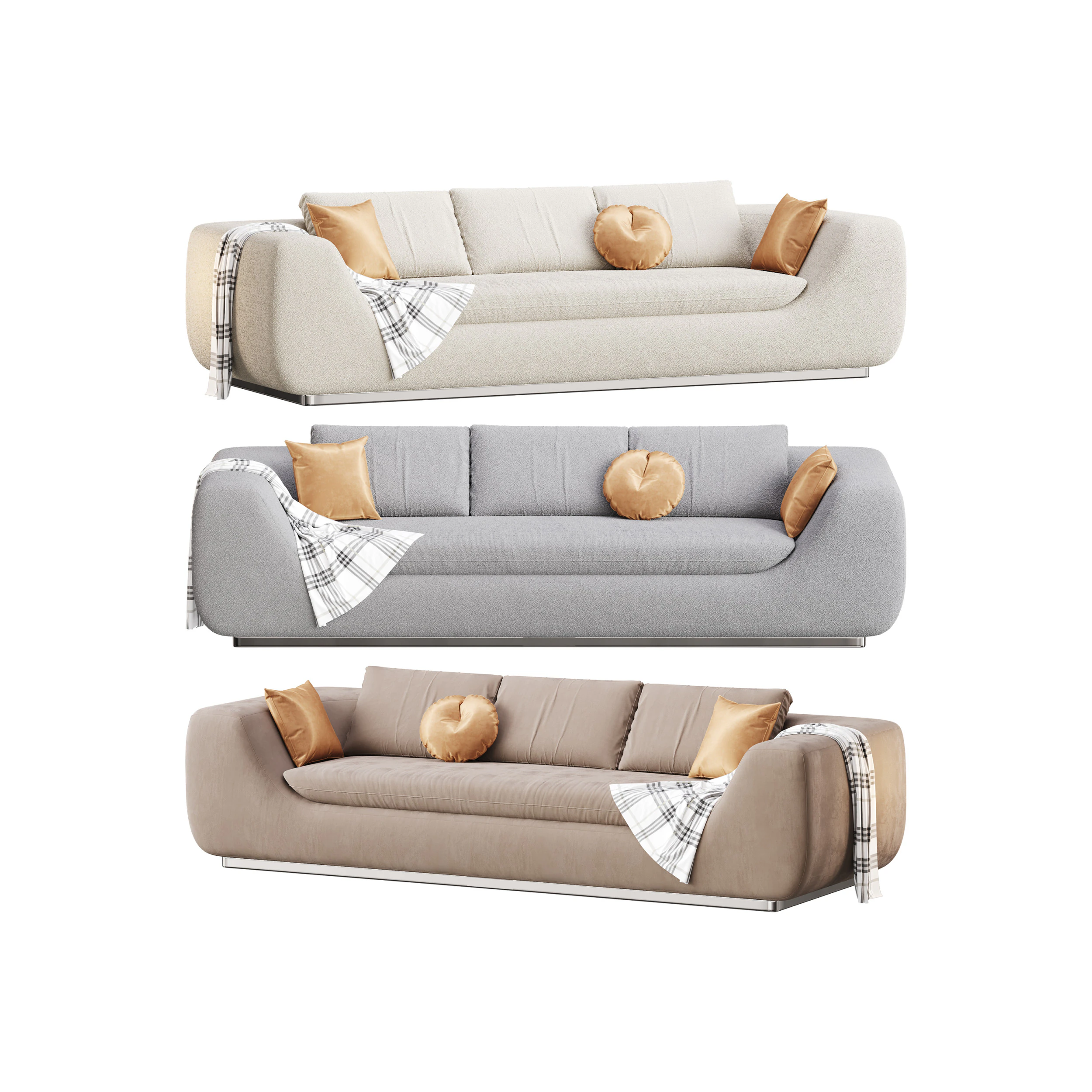 MODULAR SOFA 3D Model .c4d .max .obj .3ds .fbx .stl .blend 