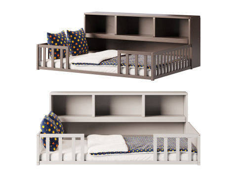 Montessori Floor Bed 3D Model