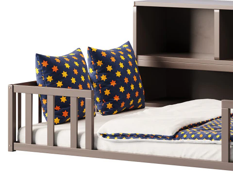 Montessori Floor Bed 3D Model