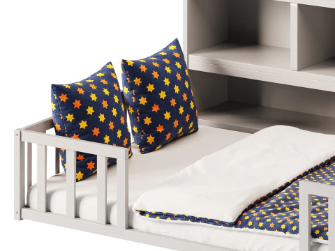 Montessori Floor Bed 3D Model