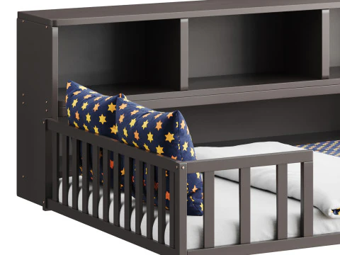 Montessori Floor Bed 3D Model