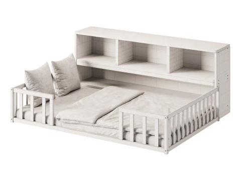 Montessori Floor Bed 3D Model