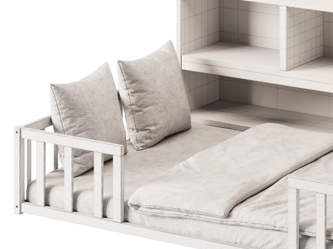 Montessori Floor Bed 3D Модель