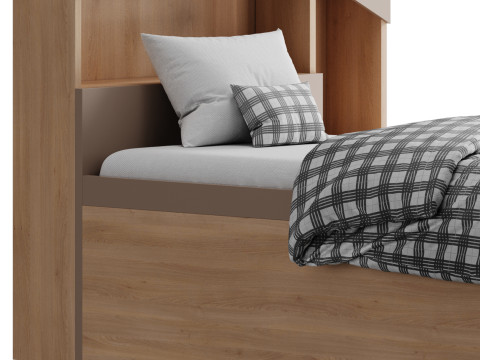 Penny Bed 2 90 White Plywood Modelo 3D