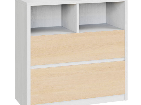 Penny Gene Plywood Latte Chest of Drawers 3D Модель