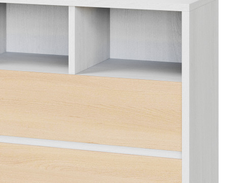 Penny Gene Plywood Latte Chest of Drawers 3D Модель
