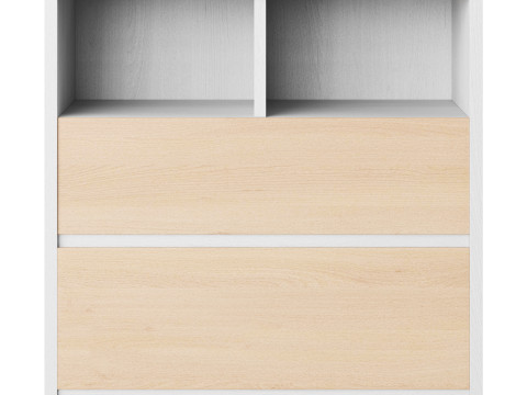 Penny Gene Plywood Latte Chest of Drawers 3D Модель