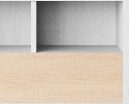 Penny Gene Plywood Latte Chest of Drawers 3D Модель