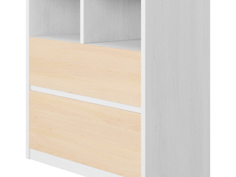 Penny Gene Plywood Latte Chest of Drawers 3D Модель