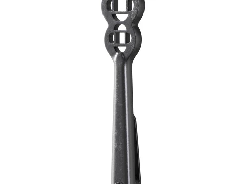 Polished Solid Aluminium Carpet Clip Stair Holder Pair 3D Model
