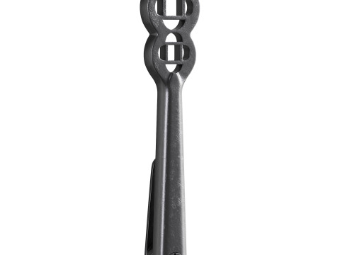 Polished Solid Aluminium Carpet Clip Stair Holder Pair Modèle 3D