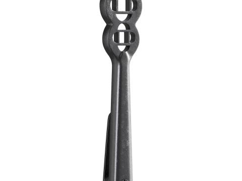 Polished Solid Aluminium Carpet Clip Stair Holder Pair 3D Model