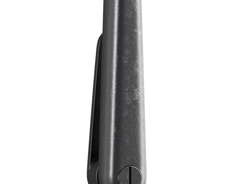 Polished Solid Aluminium Carpet Clip Stair Holder Pair Modèle 3D