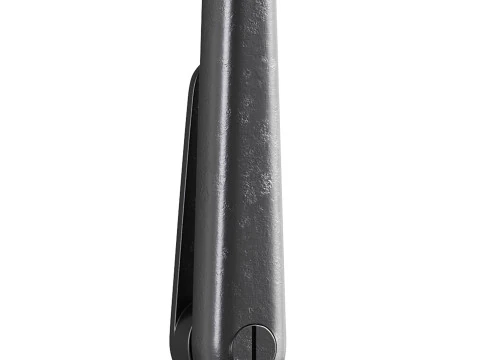 Polished Solid Aluminium Carpet Clip Stair Holder Pair 3D Model