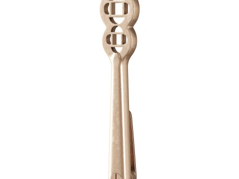 Polished Solid Aluminium Carpet Clip Stair Holder Pair 3D Model
