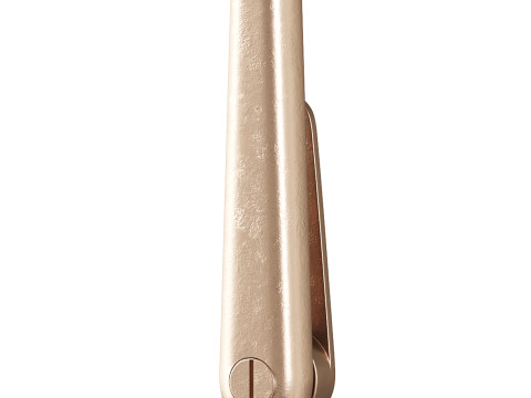 Polished Solid Aluminium Carpet Clip Stair Holder Pair Modèle 3D