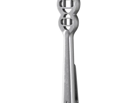 Polished Solid Aluminium Carpet Clip Stair Holder Pair 3D Model