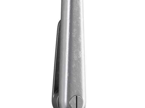 Polished Solid Aluminium Carpet Clip Stair Holder Pair Modèle 3D