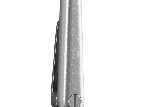 Polished Solid Aluminium Carpet Clip Stair Holder Pair 3D Model