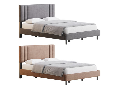 Queen Bed 3D Модель
