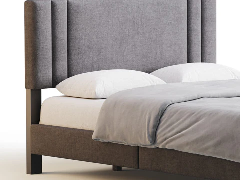 Queen Bed 3D Model