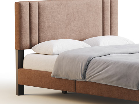 Queen Bed 3D Model
