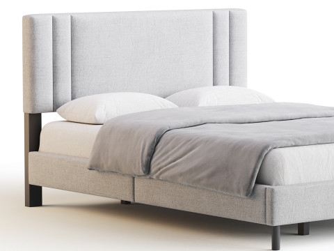 Queen Bed 3D Model