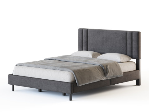 Queen Bed 3D Model